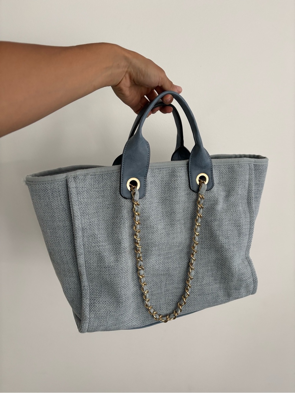 Cute Baby blue tote bag